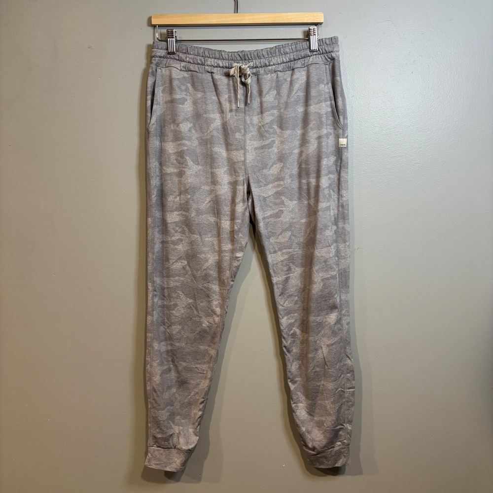 Vuori Performance Jogger Womens Medium Grey Camo Stretch Yoga Pants